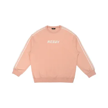 NERDY SS22 Crew Neck Loose Fit Sweatshirt Unisex Orange Pink