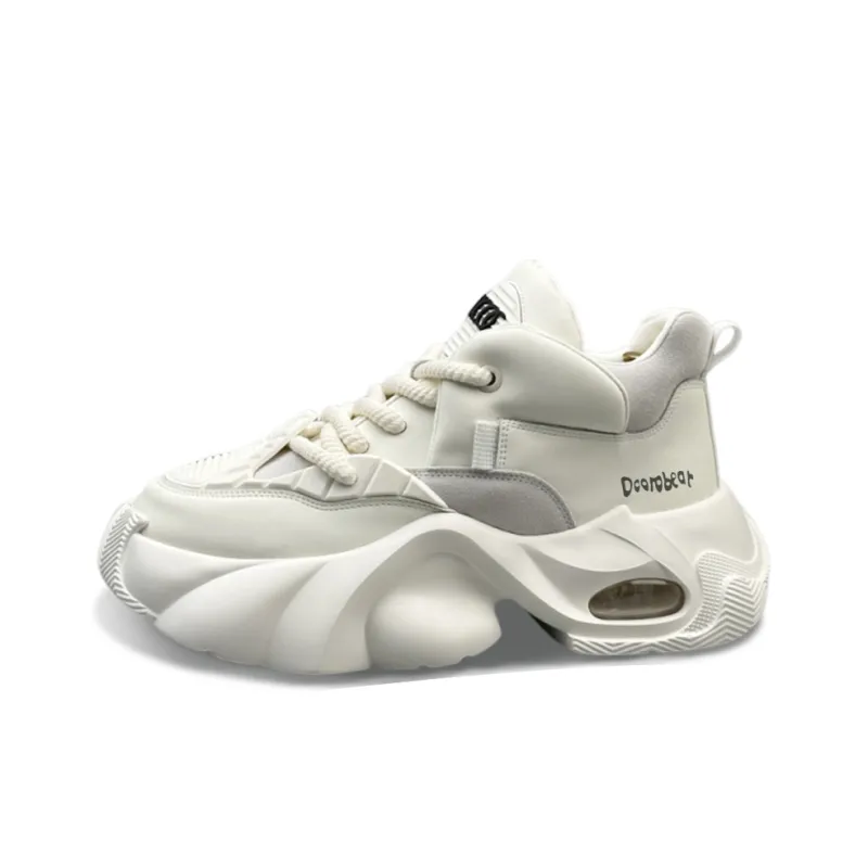 Budding Bear Height Increasing Abrasion Resistant Breathable Slip Resistant Low Top Chunky Sneakers Men's-7