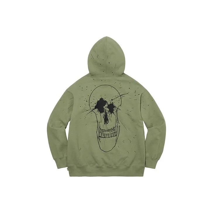 Supreme Ralph Steadman Skull Hooded Sweatshirt-6