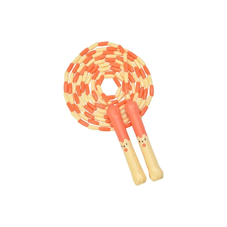 Skechers Fitness Training Non Countable Jump Ropes Exam Cotton Cord ABS Controller 2.6m Orange Yellow-1