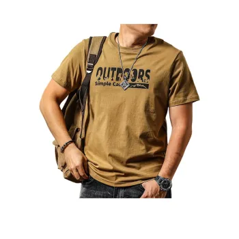 Seasonal Words T-Shirt Men's Light Coffee