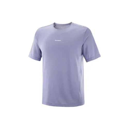 SALOMON T Shirt Men's Blue Granite