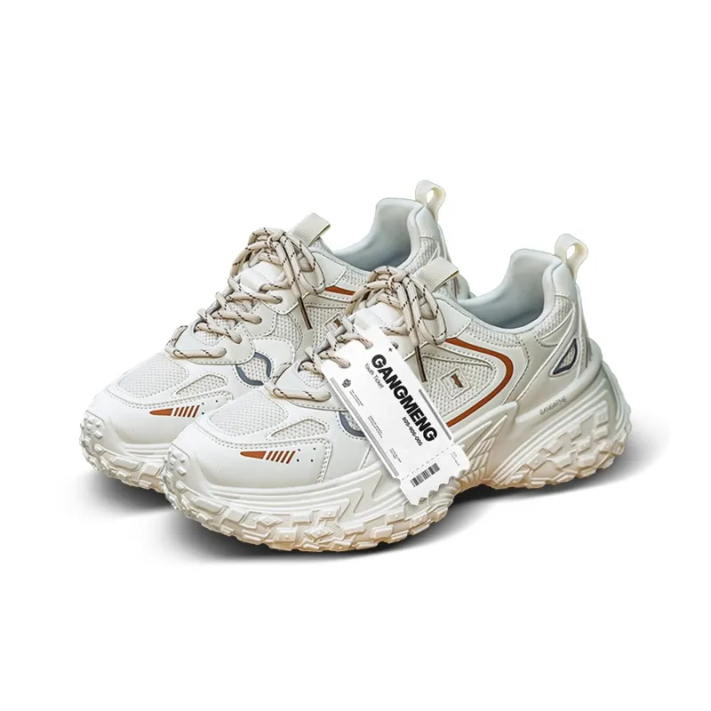 Hong Kong Meng Slip Resistant Breathable Height Increasing Low Top Chunky Sneakers Men's-15