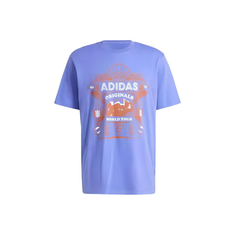 Adidas Originals T-Shirt Men's Half Cobalt Blue-0