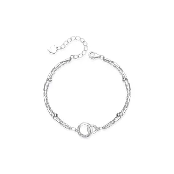 Regalrose 999 Fine Silver Bracelets Women's Silver