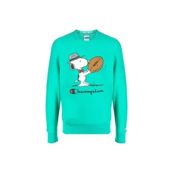 Champion x Peanuts 22 Sweatshirt Unisex Green