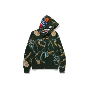 A BATHING APE Jewels Shark Full Zip Hoodie