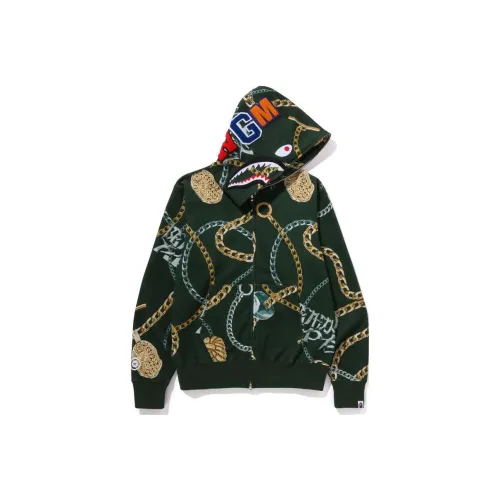 A BATHING APE Jewels Shark Full Zip Hoodie