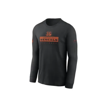 Nike Cincinnati Bengals Sideline Team Issue Men's Nike Dri FIT Nfl Long Sleeve T Shirt
