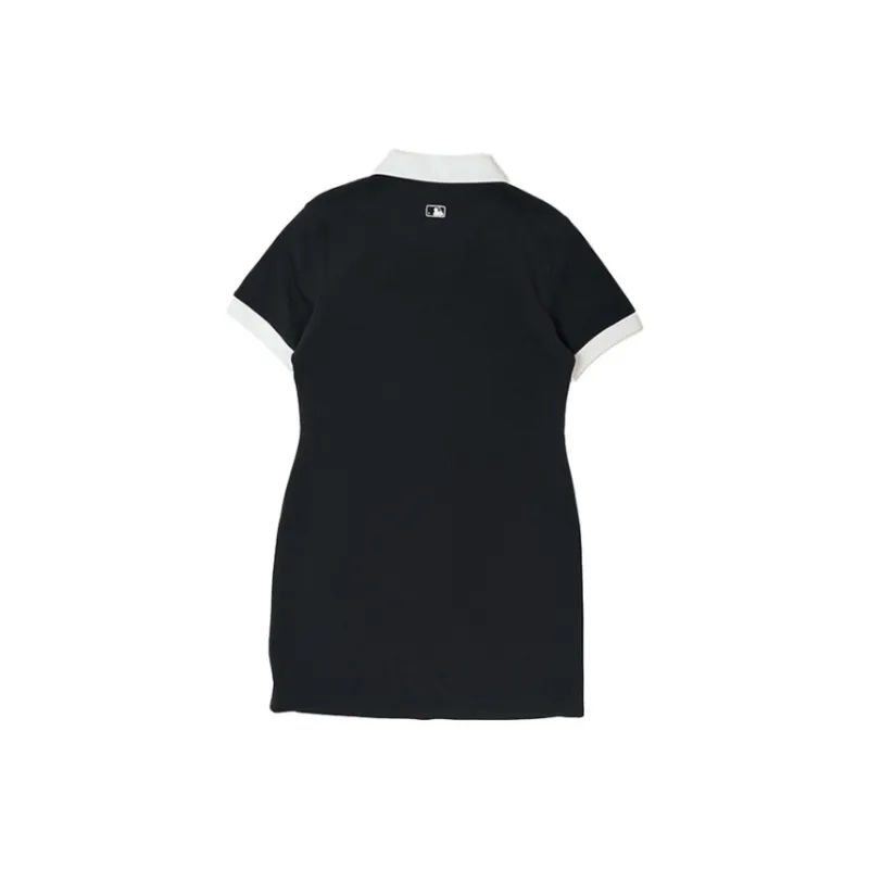 MLB New York Yankees Short Sleeved Dresses Women's Black-1