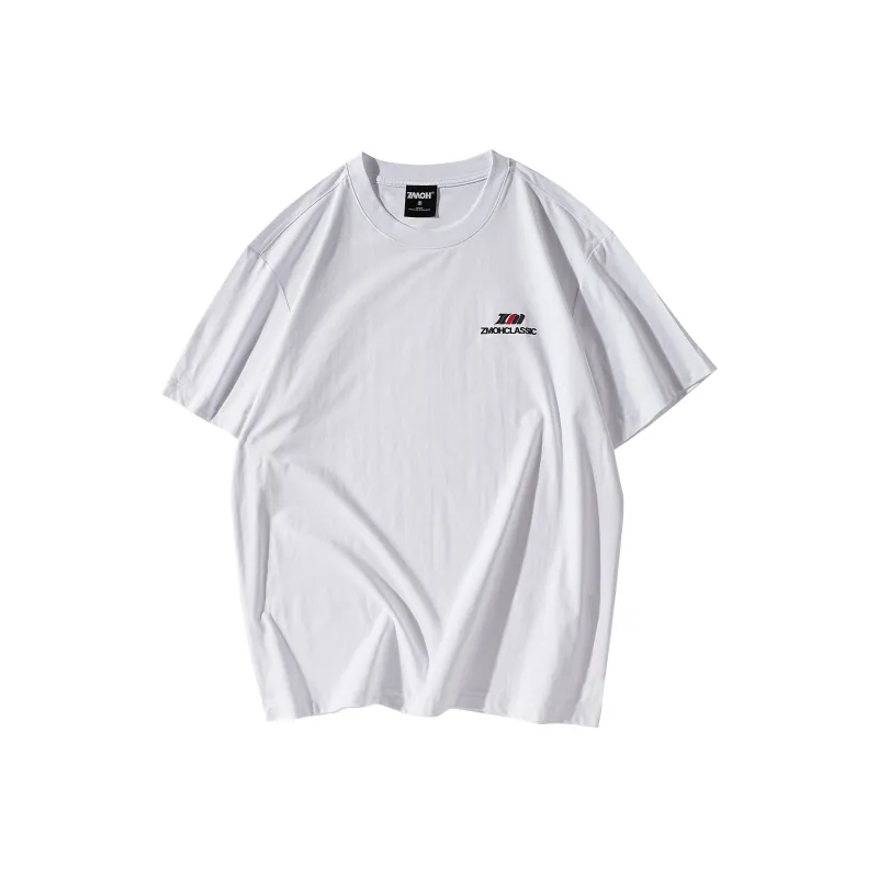 ZMOH T Shirt Unisex Couple's White-0