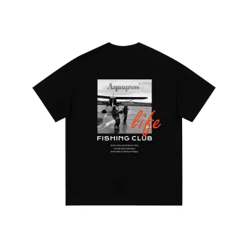 AQUAPROS T Shirts Unisex Black