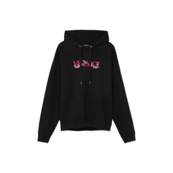 VERSACE Silver Baroque Hoodie