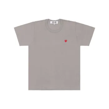 CDG Play T-Shirts Unisex Gray
