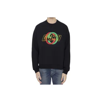 GUCCI Logo Printed Crewneck Sweatshirt
