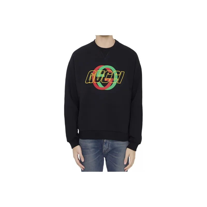 GUCCI Logo Printed Crewneck Sweatshirt-0