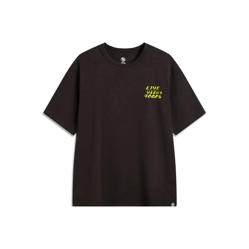 LiNing T Shirt Men's Dark Chocolate Brown-0
