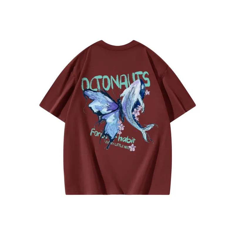 Small Columns Under The Sea T Shirt Unisex White-16