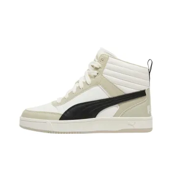 PUMA DRIBBLE Anti Slip Wear Resistant High Top Skateboard Shoes Unisex White
