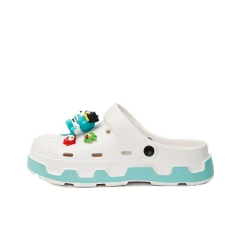 OUBT Little Monster 3D Effect Doll Clogs Unisex White
