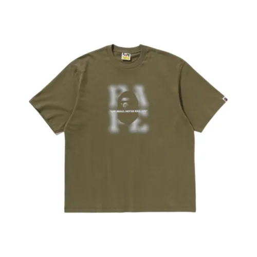 A BATHING APE Blur Logo Relaxed Fit Tee