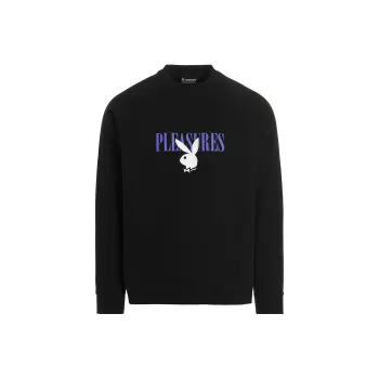 PLEASURES X Playboy Bunny Logo Crewneck