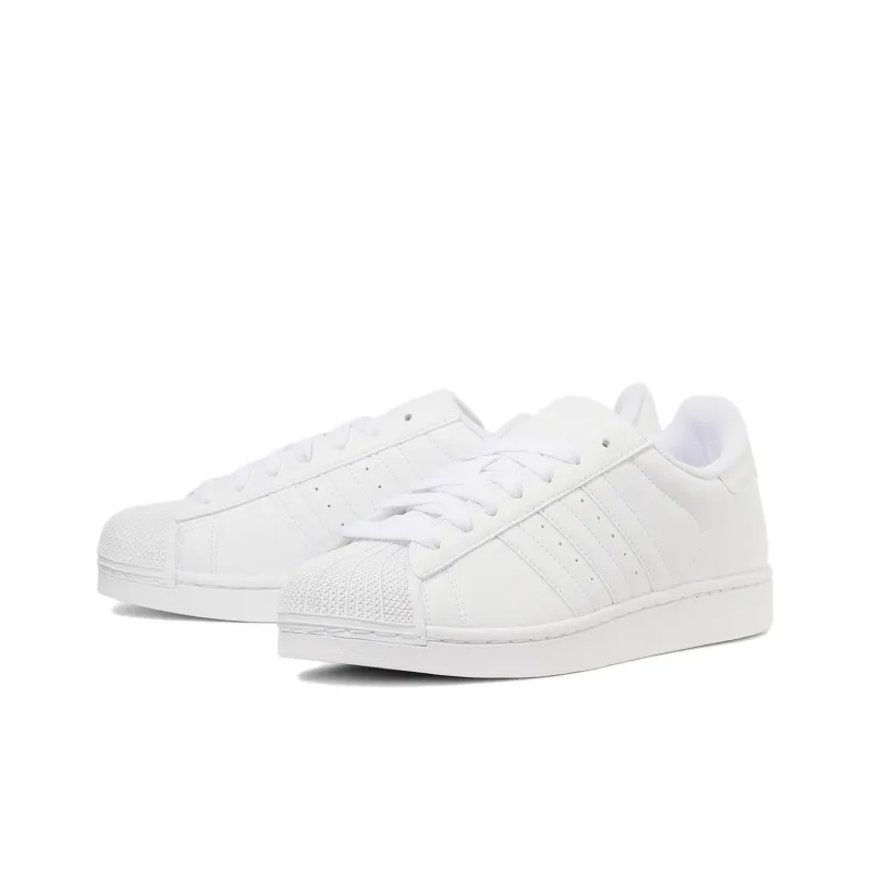 Adidas Originals SUPERSTAR Anti Slip Wear Resistant Low Top Skateboard Shoes Unisex White-2