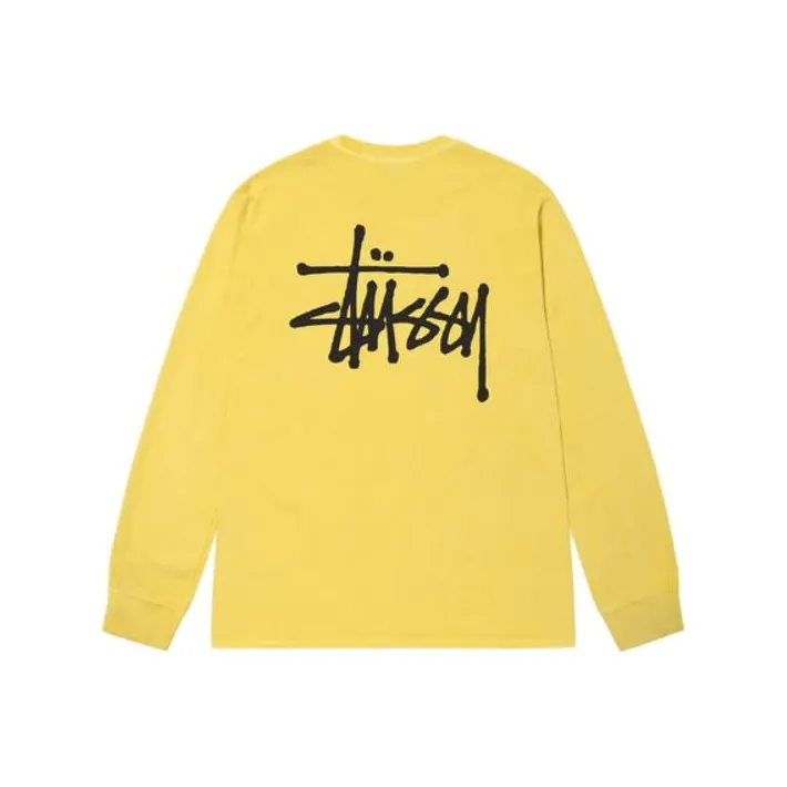 Stussy Basic Pigment Dyed Long Sleeve Tee-13