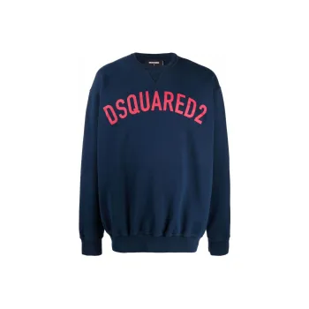 Dsquared2 Printed Logo Large Pockets Hoodie