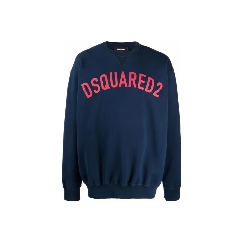 Dsquared2 Printed Logo Large Pockets Hoodie-0