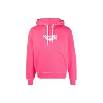 Jacquemus Le Sweatshirt Vague Print Wave Logo Hoodie