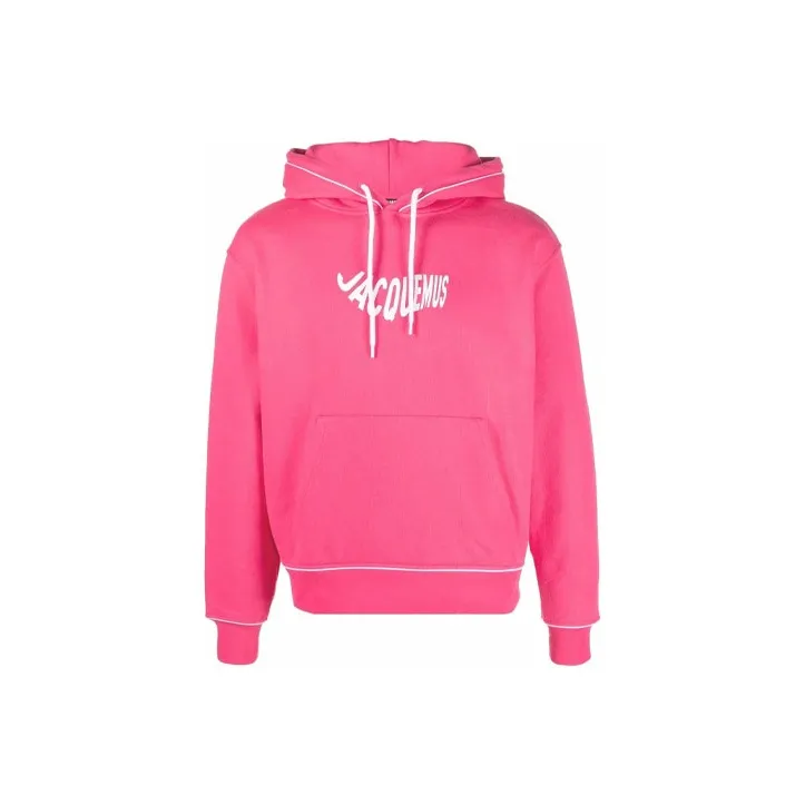 Jacquemus Le Sweatshirt Vague Print Wave Logo Hoodie-0