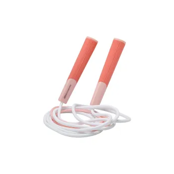 Skechers Fitness Training Non Countable Jump Ropes Fitness Crowd PVC+ABS+Silicone Strap, Silicone Controller 2.6m Pink