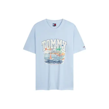 Tommy Hilfiger T Shirt Men's Light Blue C3Q