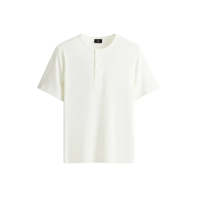 H&M T Shirts Men Cream-0