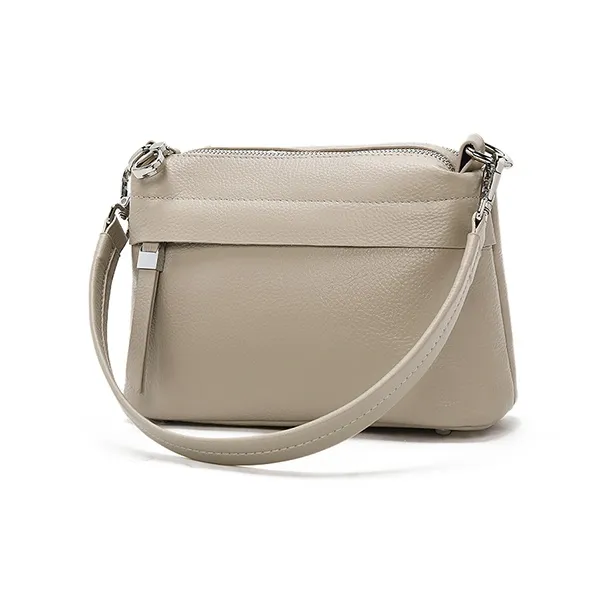 Old Man's Head Top Grain Cow Leather Shoulder Bag Women's Multicolor-12
