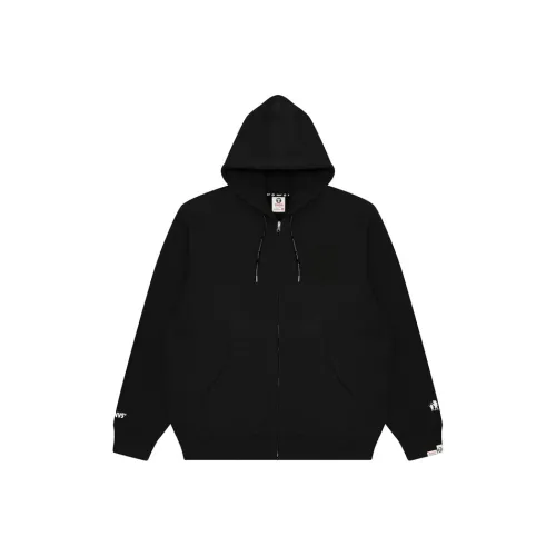 Aape Logo print Zip up Hoodie
