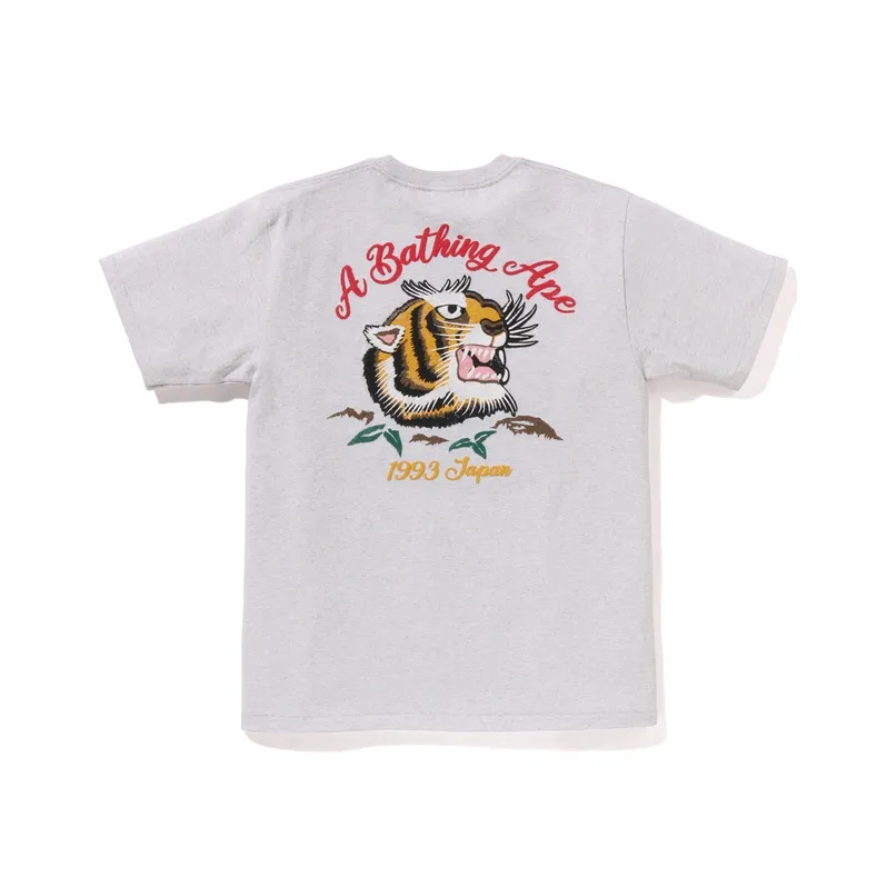 Bape Embroidery Style Souvenir Logo Tee-4