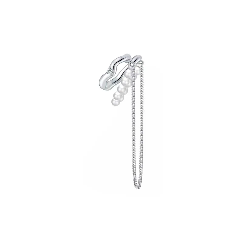 LELOUP Copper Clip On Earrings Women's Silver-5