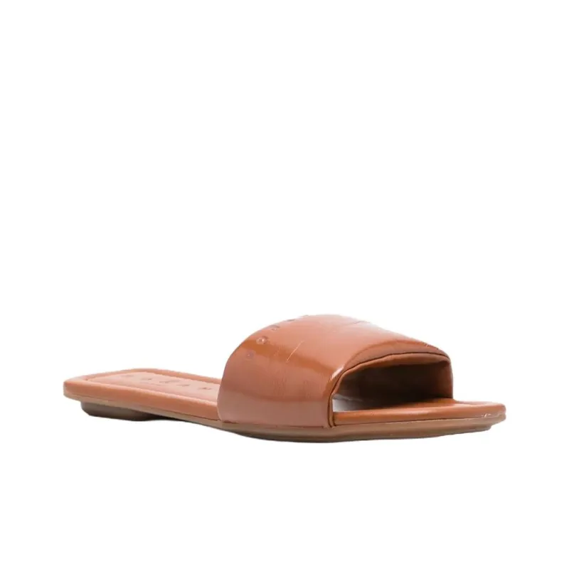 HOGAN Slide Slippers Women's Brown-2