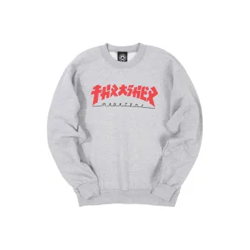 Thrasher Sweatshirt US Version Unisex Gray