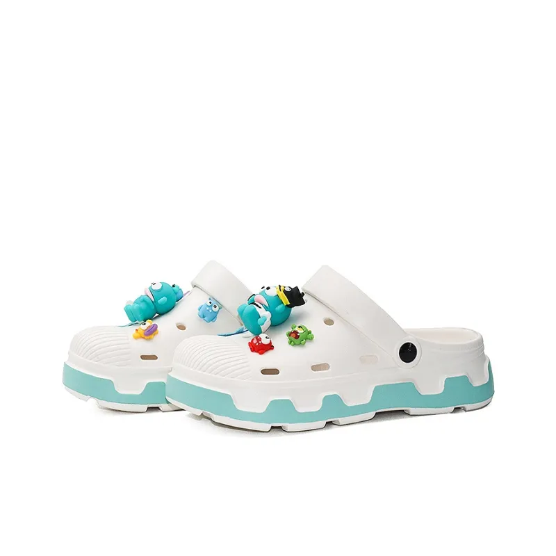 OUBT Little Monster 3D Effect Doll Clogs Unisex White-1