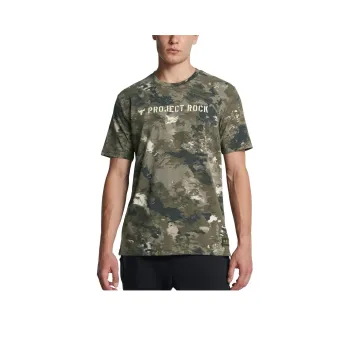 Under Armour Project UA Rock T Shirt Men's Green Camouflage