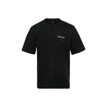 FENDI Logo Embroidered Crewneck T Shirt