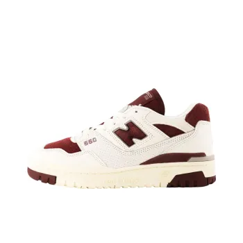 New Balance 550 Sea Salt Classic Crimson