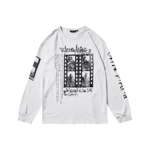 long-sleeved virgin wool T-shirt