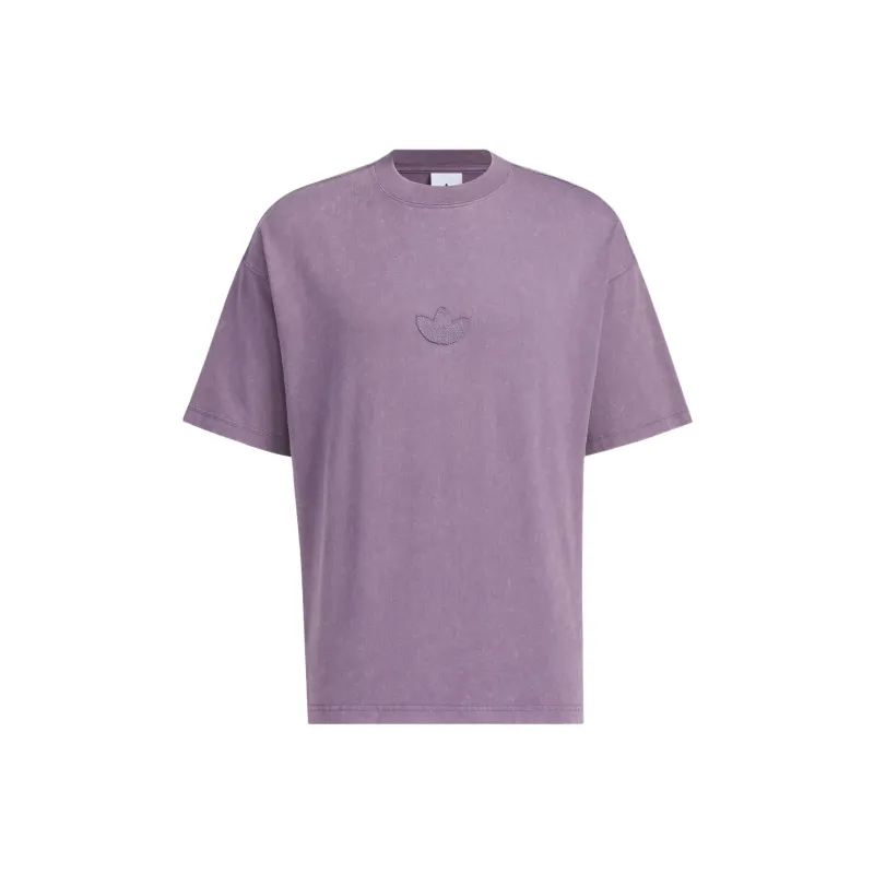 Adidas Originals WASHED SHORT SLEEVE T SHIRT T Shirt Men's Purple-0