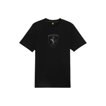 PUMA Scuderia Ferrari RaceTONAL Shield Tee T Shirt Men's Black