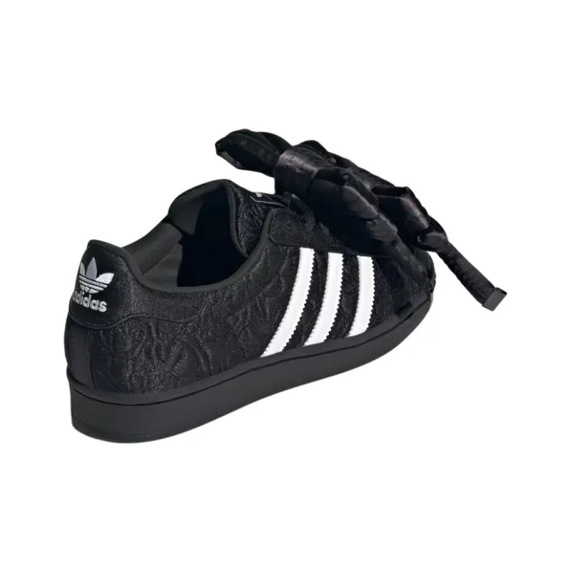 Adidas Originals Superstar W Anti Slip Wear Resistant Low Top Skateboard Shoes Women's Black-4