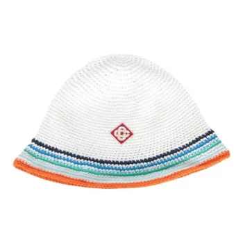 CASABLANCA Tennis Stripe Crochet Hat